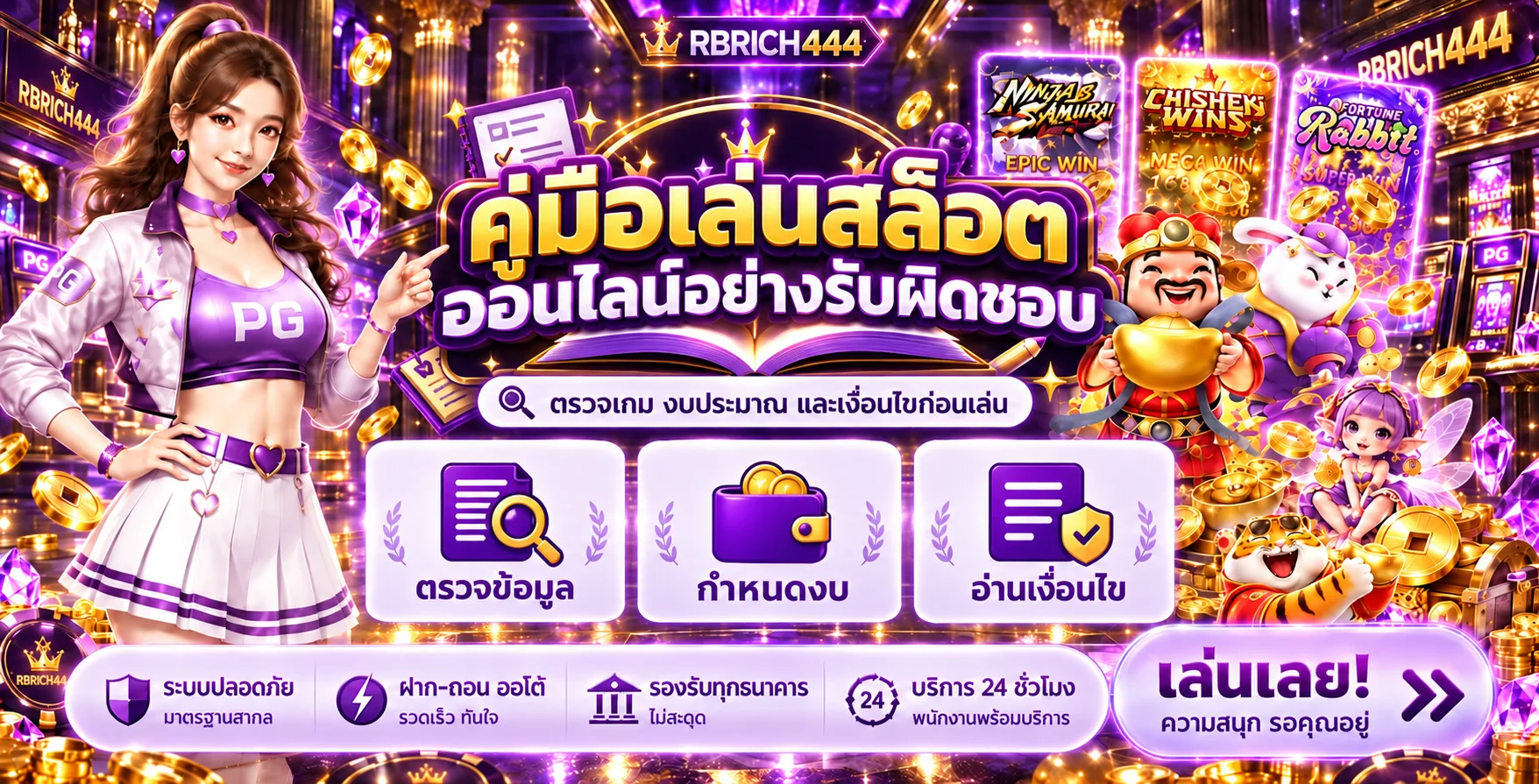 RBRICH444 คู่มือเล่นสล็อตออนไลน์อย่างรับผิดชอบ